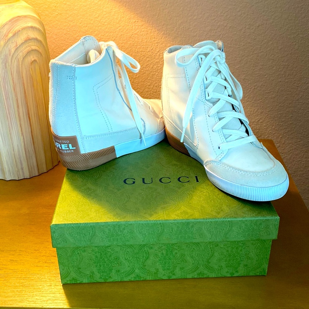 Sorel wedge heel sneakers